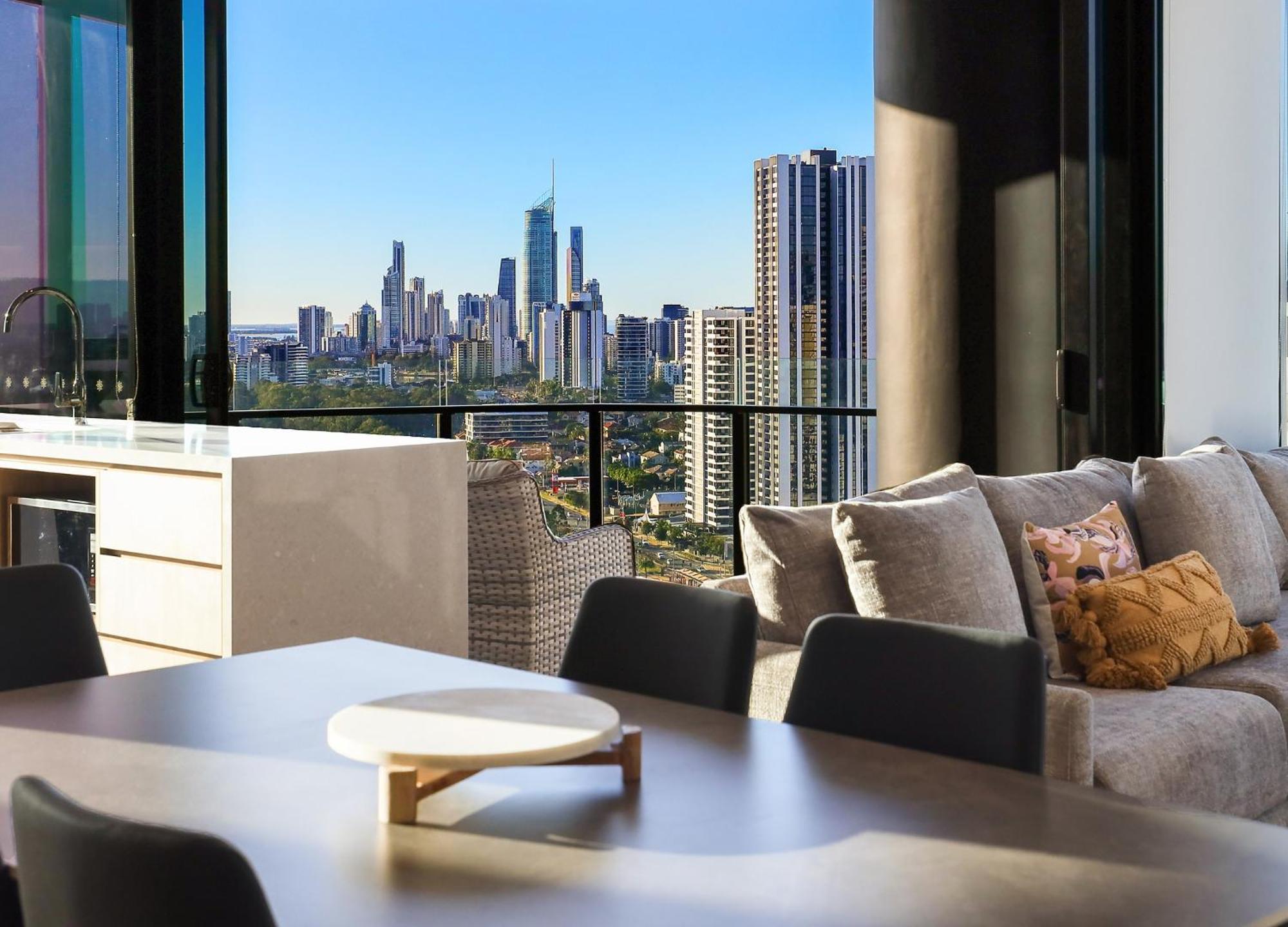 Luxury S Casino Residences Broadbeach - Holiday Paradise Guldkusten Rum bild